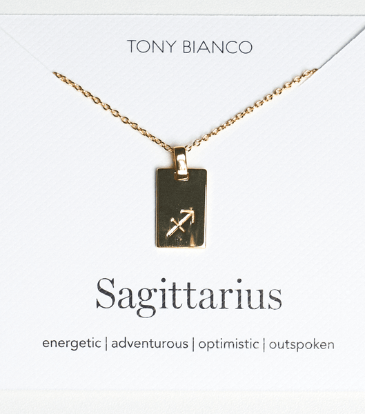 Accesorios Tony Bianco Gold Sagittarius Zodiac Necklace Doradas | ECOHC60508