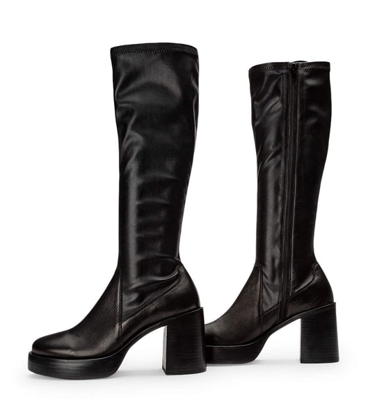 Botas Plataforma Tony Bianco Tibby Black Venice/Black Venezia 9cm Negras | BCOSO58731