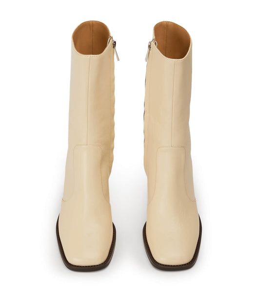 Botas de Tacon Tony Bianco Atlanta Ecru Venice 8.5cm Blancas | DCOKV44054