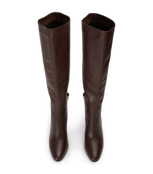 Botas de Tacon Tony Bianco Boss Choc Como 9.5cm Chocolate | COZDE46200