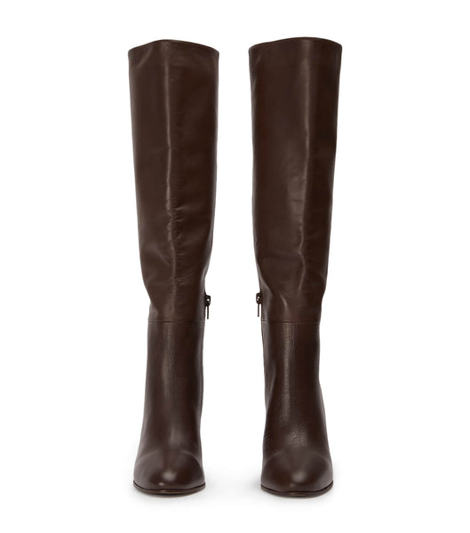 Botas de Tacon Tony Bianco Boss Choc Como 9.5cm Chocolate | COZDE46200