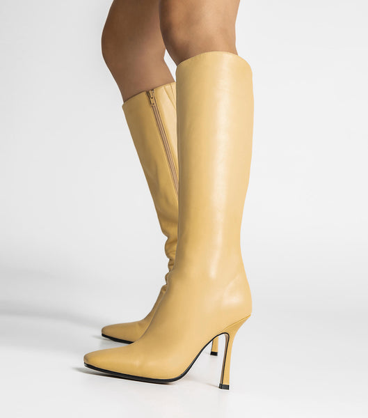 Botas de Tacon Tony Bianco Havana Butter Nappa 10.5cm Amarillo | UCOTG49623