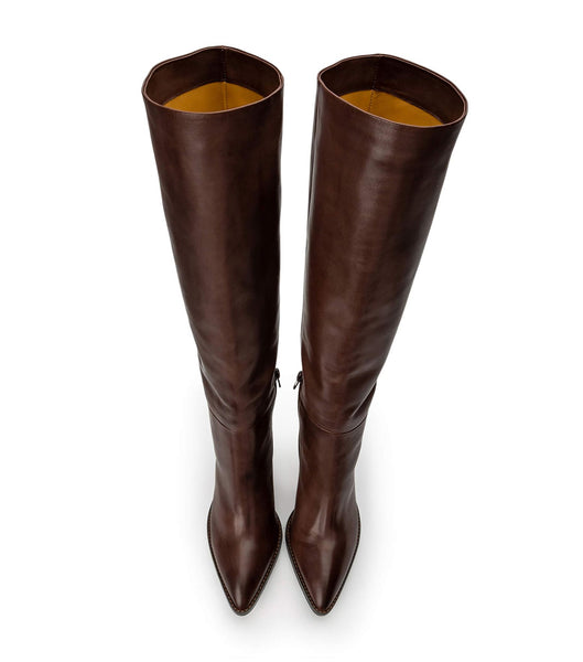 Botas de Tacon Tony Bianco Skyla Choc Como 9cm Chocolate | CONZX73060