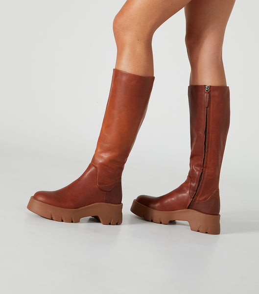 Botas de combate Tony Bianco Rage Cognac 5.5cm Marrones | COCIF57308