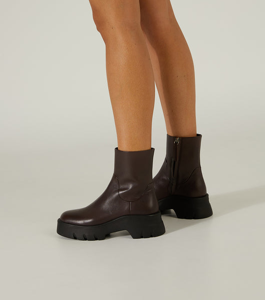 Botas de combate Tony Bianco Rumble Choc Como 5.5cm Chocolate | DCOVO41876