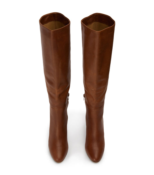 Botas de media pantorrilla Tony Bianco Boss Cognac 9.5cm Marrones | COICD39321