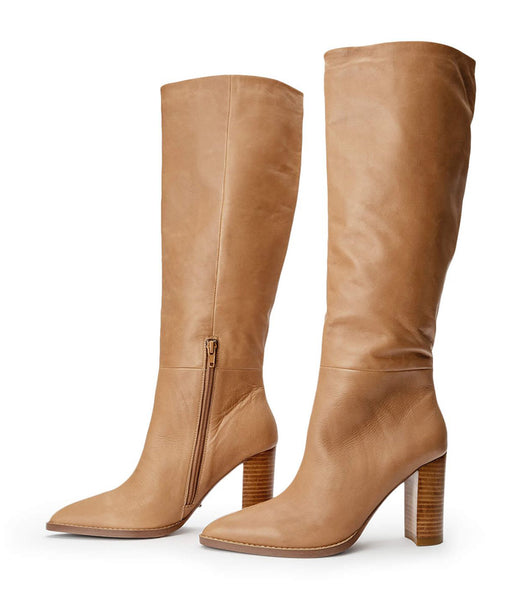 Botas de media pantorrilla Tony Bianco Skyla Caramel Venice 9cm Beige | COCVG74774