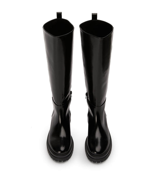 Botas de media pantorrilla Tony Bianco Welly Black Hi Shine 4.5cm Negras | FCOHY70721