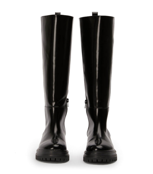 Botas de media pantorrilla Tony Bianco Welly Black Hi Shine 4.5cm Negras | FCOHY70721