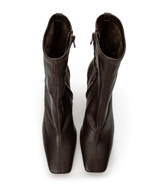 Botas de tacón de aguja Tony Bianco Halsey Chocolate Nappa 10.5cm Chocolate | COZPD21818