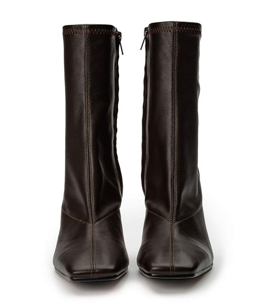 Botas de tacón de aguja Tony Bianco Halsey Chocolate Nappa 10.5cm Chocolate | COZPD21818