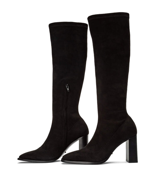 Botas elásticas Tony Bianco Renae Black Stretch Gamuza 8.5cm Negras | MCOFT99800