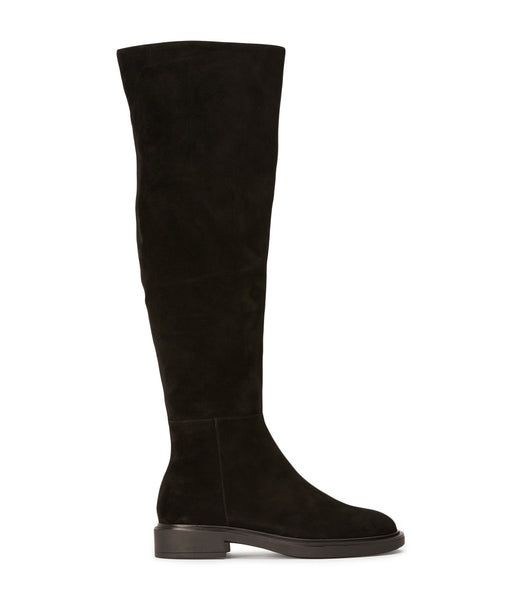 Botas hasta las rodillas Tony Bianco Chasey Black Gamuza 4.5cm Negras | COQCS46080