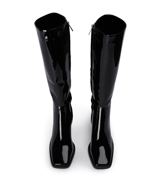 Botas hasta las rodillas Tony Bianco Darby Black Charol 7.5cm Negras | ACOWC79453