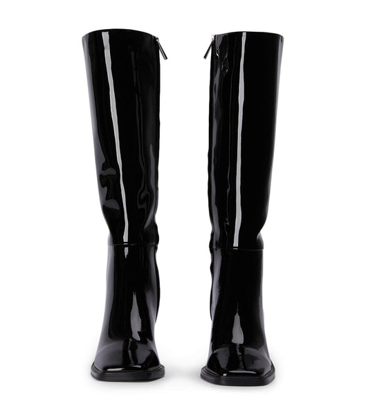 Botas hasta las rodillas Tony Bianco Darby Black Charol 7.5cm Negras | ACOWC79453