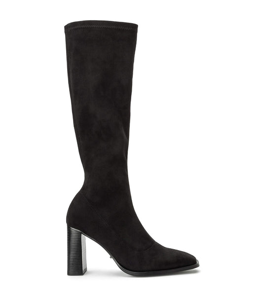 Botas hasta las rodillas Tony Bianco Renae Black Stretch Gamuza 8.5cm Negras | CODYB21830