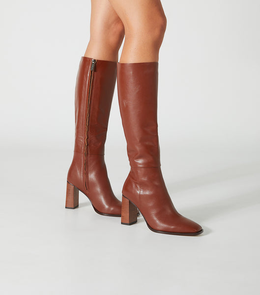 Botas hasta las rodillas Tony Bianco Rylee Rust Venice 8.5cm Rojas | QCOWA36859