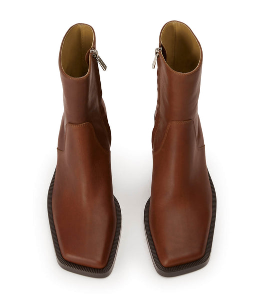 Botines Tony Bianco Prince Cognac 8cm Marrones | QCOWA81996