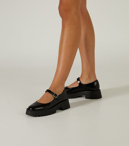 Loafers Tony Bianco Betsy Black Hi Shine 4.5cm Negras | YCOGT34270