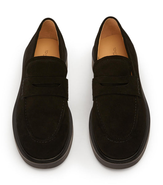 Loafers Tony Bianco Cherish Black Gamuza 4.5cm Negras | UCOTG11972