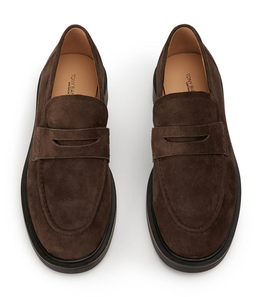 Loafers Tony Bianco Cherish Espresso Gamuza 4.5cm Chocolate | CODYB82787