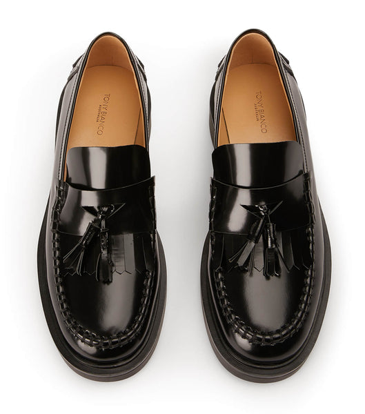 Loafers Tony Bianco Colt Black Hi Shine 4.5cm Negras | COICD94568