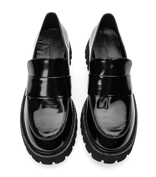 Loafers Tony Bianco Gisele Black Hi Shine 4cm Negras | CONZX95221