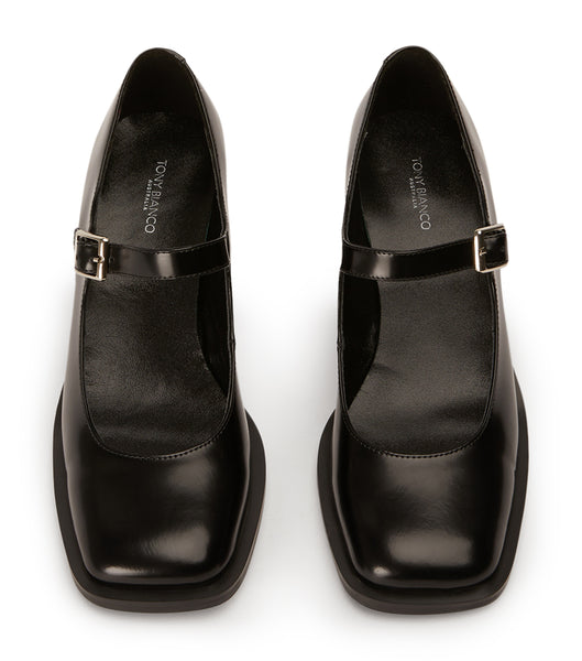 Loafers Tony Bianco Loure Black Hi Shine 6.5cm Negras | GCOEC87237