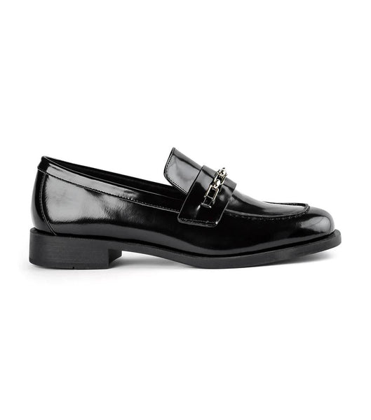 Loafers Tony Bianco Rebecca Black Hi Shine 2.5cm Negras | COZPD52427