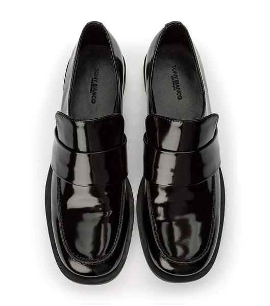 Loafers Tony Bianco Rovin Black Hi Shine 2.5cm Negras | PCOQX29993