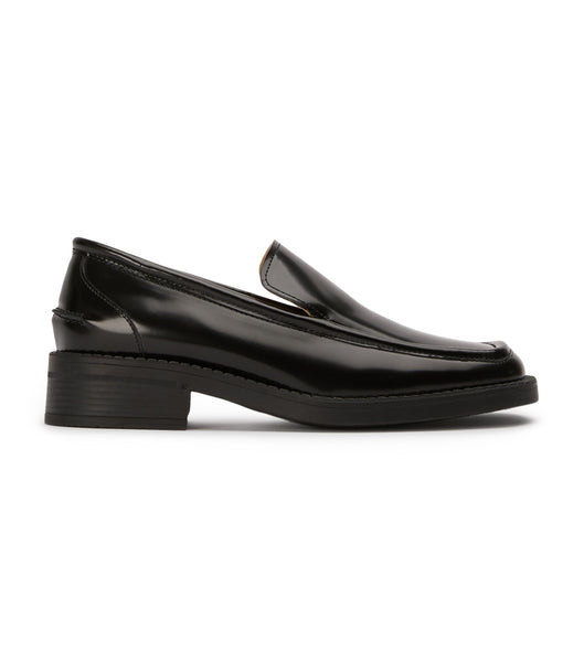 Loafers Tony Bianco Teddy Black Hi Shine 4cm Negras | COJZR62082