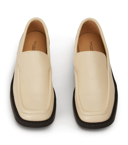 Loafers Tony Bianco Teddy Ecru Venice 4cm Blancas | BCOSO57151