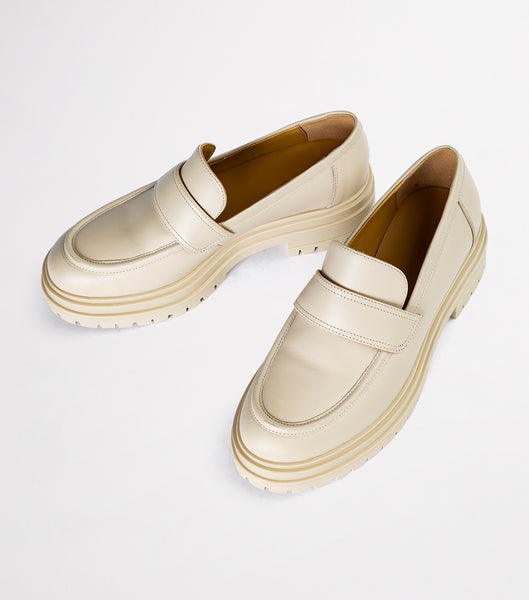 Loafers Tony Bianco Wiz Vanilla Capretto 4.5cm Amarillo Claro | ACODF79126