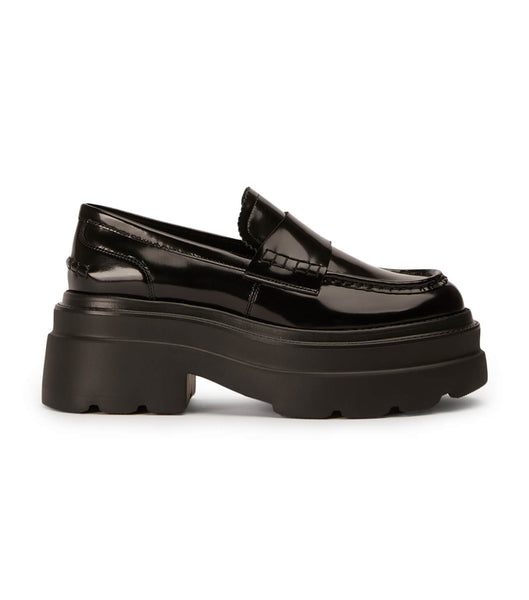 Loafers Tony Bianco Zomp Black Hi Shine 7.5cm Negras | COZPD27953