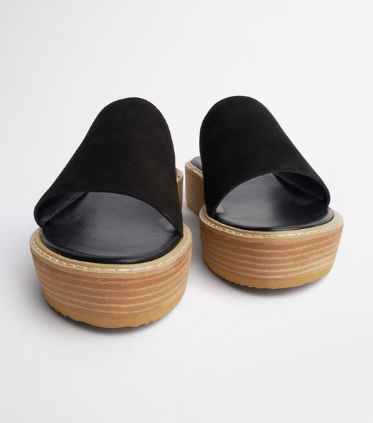 Sandalias Planas Tony Bianco Elke Black 4.5cm Negras | CONEJ48260