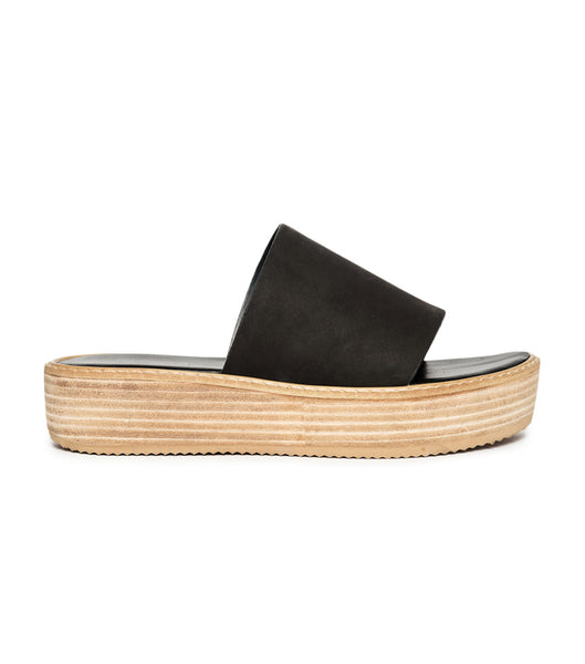 Sandalias Planas Tony Bianco Elke Black 4.5cm Negras | CONEJ48260