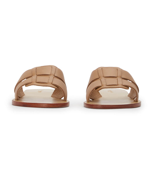 Sandalias Planas Tony Bianco Force Camel 1cm Marrones | CODYB82704