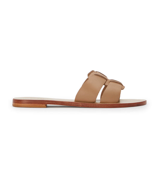 Sandalias Planas Tony Bianco Force Camel 1cm Marrones | CODYB82704