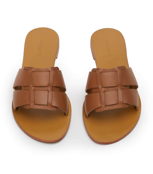 Sandalias Planas Tony Bianco Force Tan 1cm Marrones | COIIZ35199