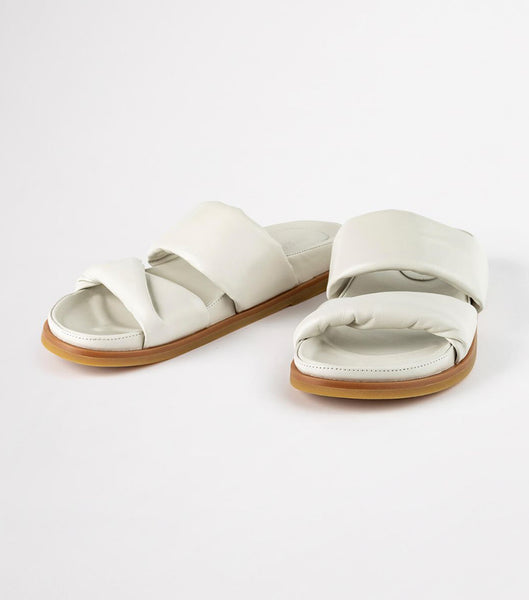 Sandalias Planas Tony Bianco Henry Dove Nappa 3.5cm Blancas | DCOKV50004