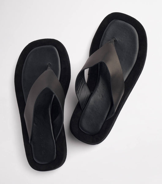 Sandalias Planas Tony Bianco Ives Black Como 3.5cm Negras | COCVG64650