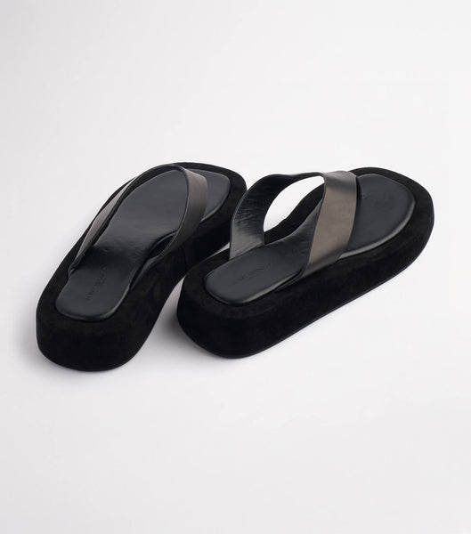 Sandalias Planas Tony Bianco Ives Black Como 3.5cm Negras | COCVG64650