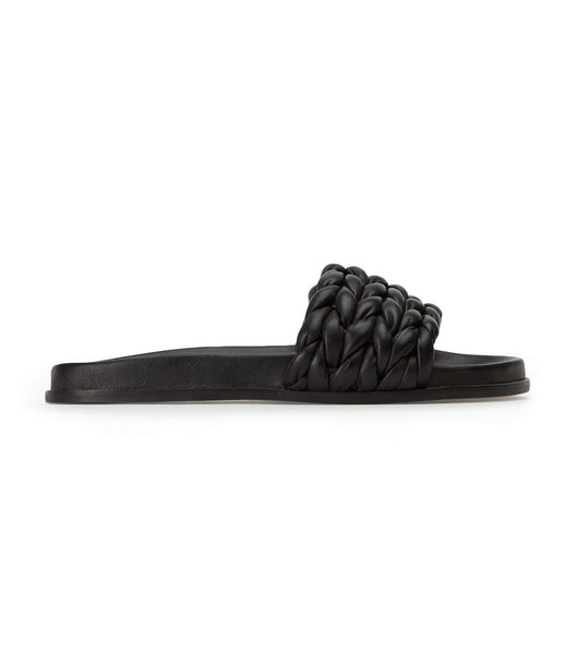 Sandalias Planas Tony Bianco Layton Black Nappa Negras | DCOKV37338