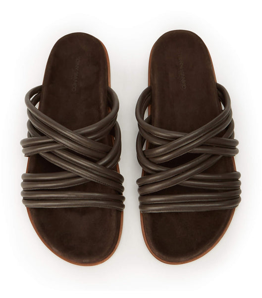 Sandalias Planas Tony Bianco Loki Chocolate Nappa Chocolate | FCOUI19848