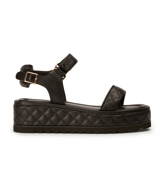 Sandalias Planas Tony Bianco Zahara Black Nappa 6cm Negras | COQAV88344