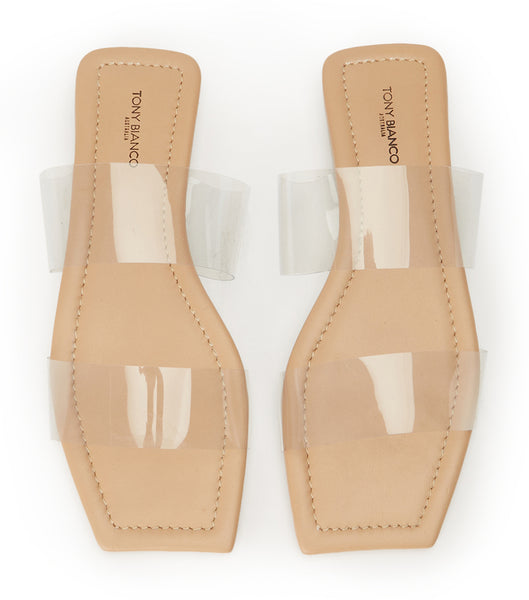 Sandalias Tony Bianco Etro Clear Vinylite/Skin 1.5cm Arena | ECOHC29861