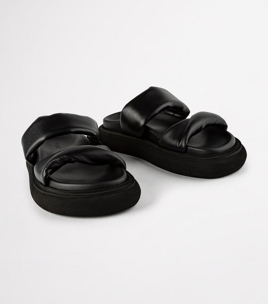 Sandalias Tony Bianco June Black Nappa 3cm Negras | UCOTG54268