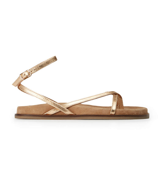 Sandalias Tony Bianco Lucie Antique Gold Nappa 1.5cm Doradas | BCOSD89518