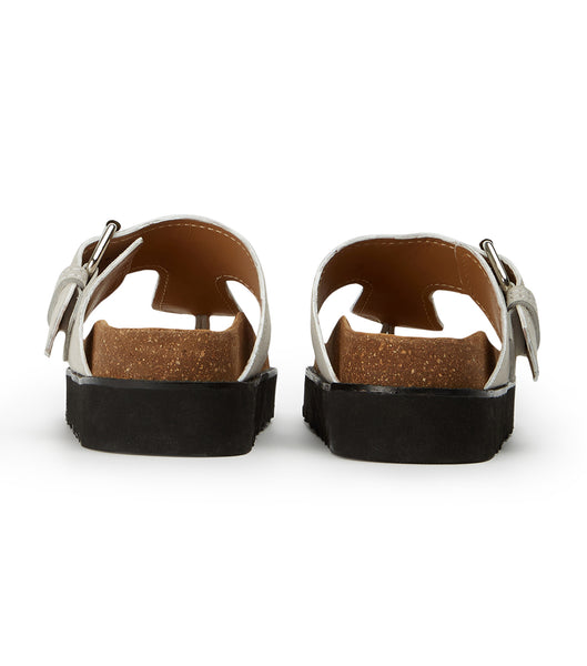 Sandalias Tony Bianco Marlo Milk Gamuza 3cm Blancas | COXBR31430