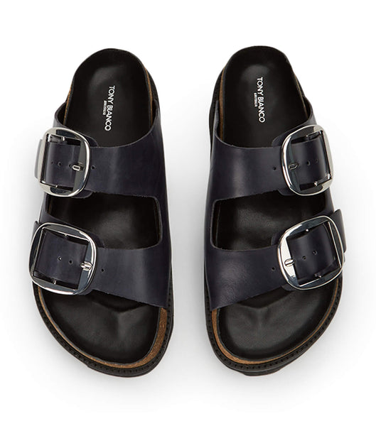 Sandalias Tony Bianco Marty Black Wax Negras | COIIZ34713